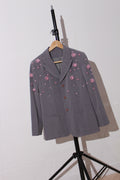 FLOWER AND CRYSTAL BLAZER