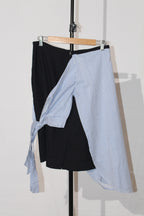 LAYERED MIDI PENCIL SKIRT