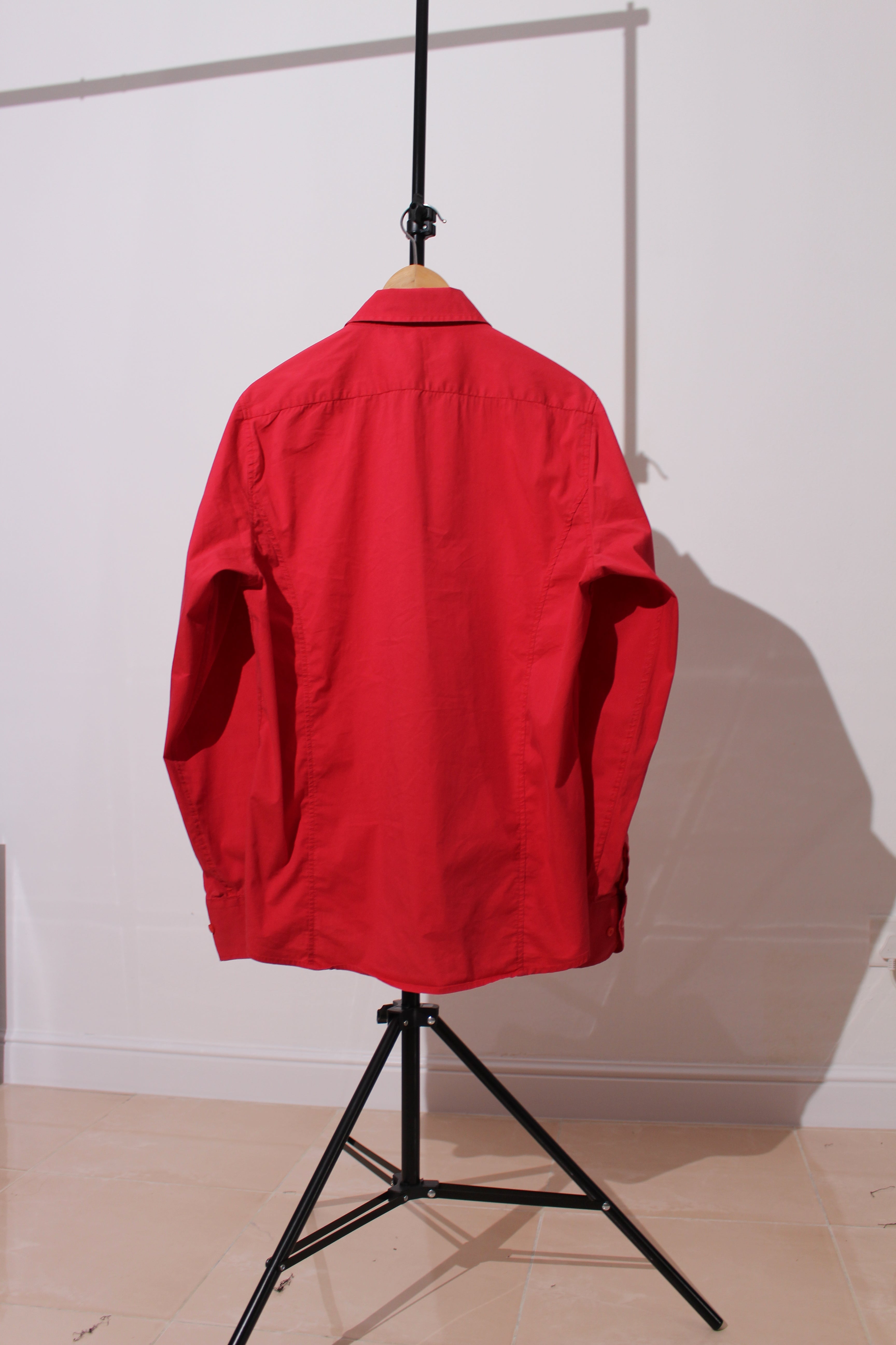 AIRBRUSH LOGO BUTTON UP SHIRT