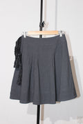 PLEATED WRAP SKIRT