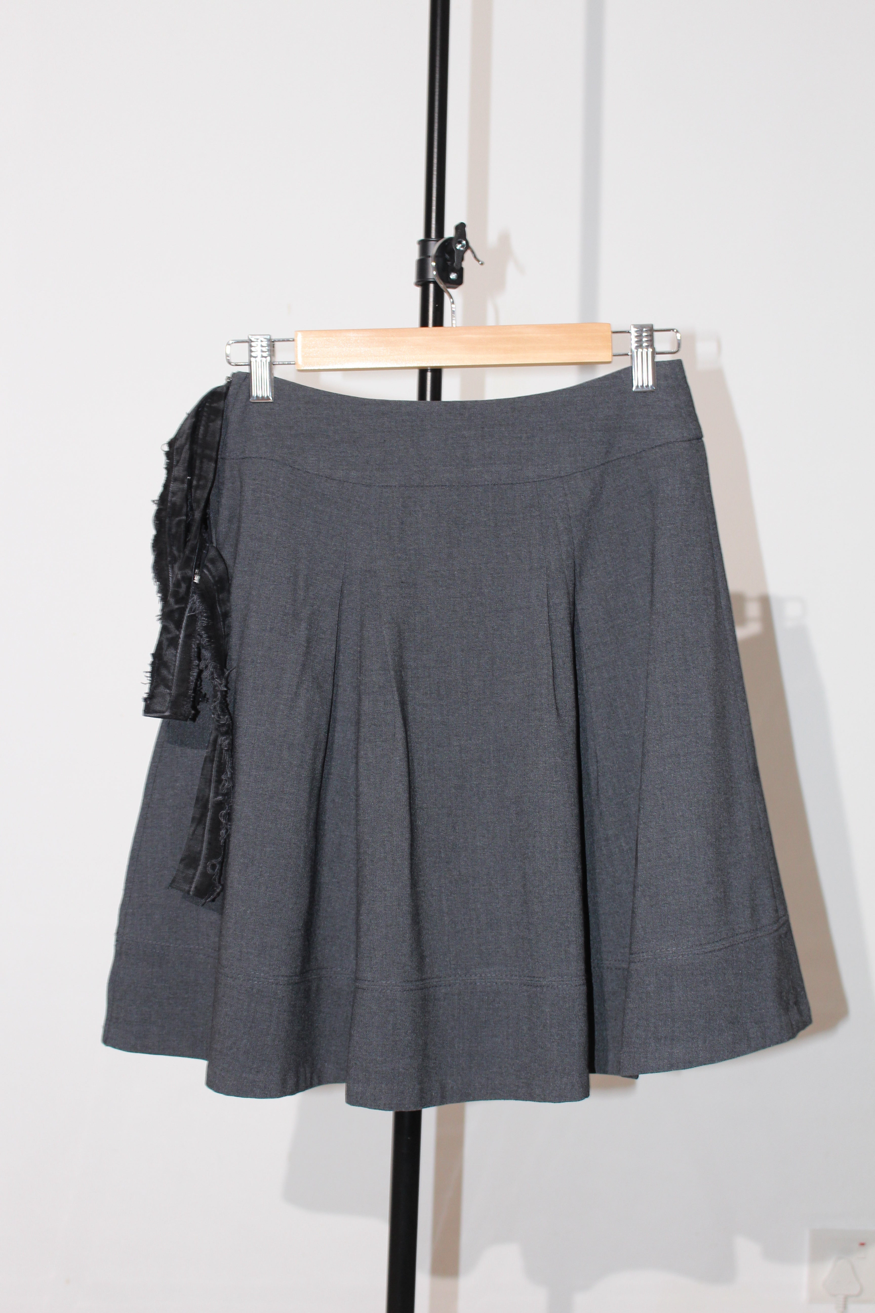 PLEATED WRAP SKIRT
