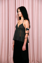 Plunge Butterfly Top Black