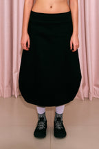 Long Bubble Skirt Black