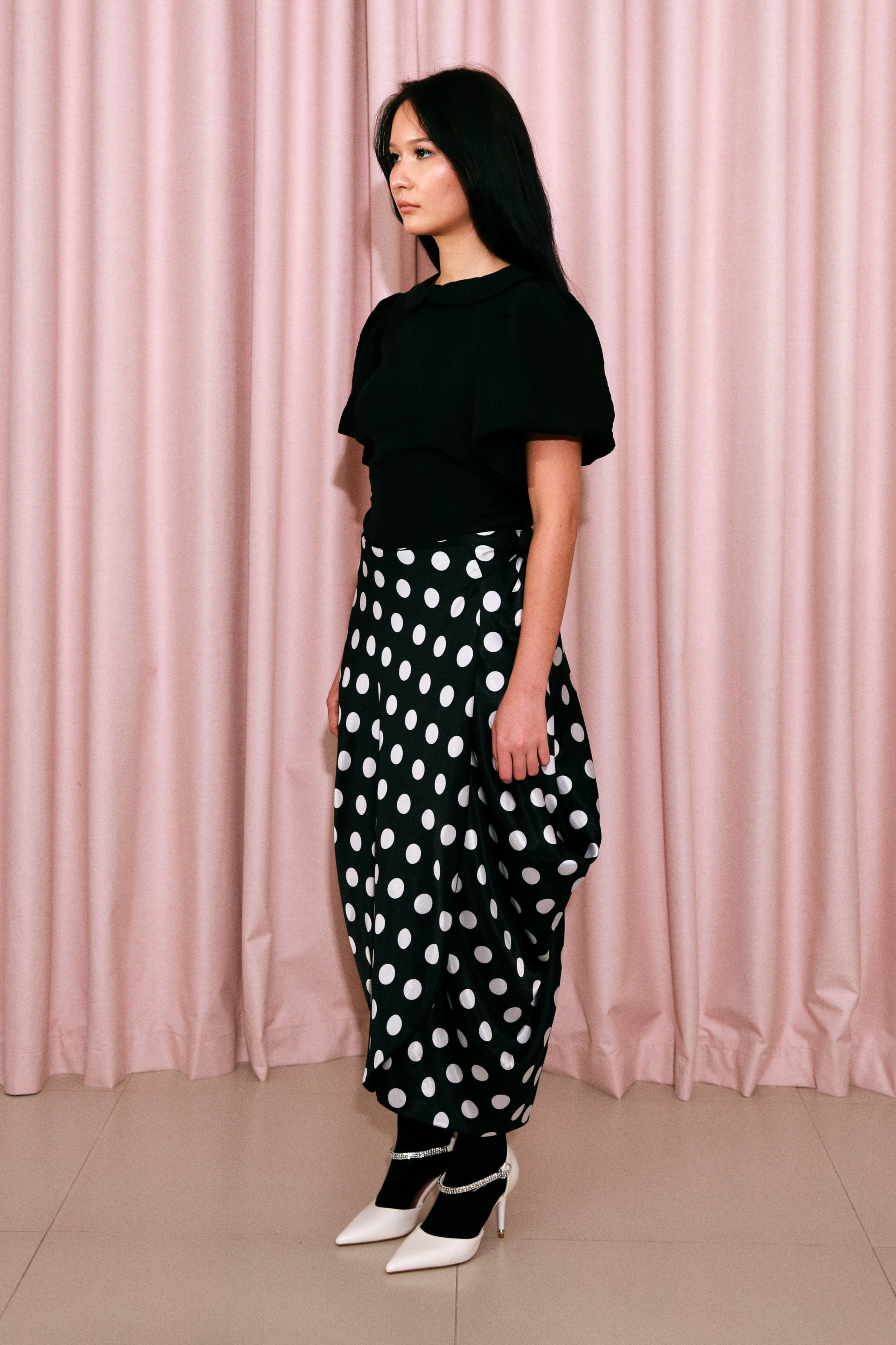 Cocoon Skirt Black