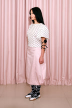 Long Bubble Skirt Pink