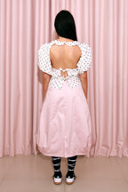 Long Bubble Skirt Pink