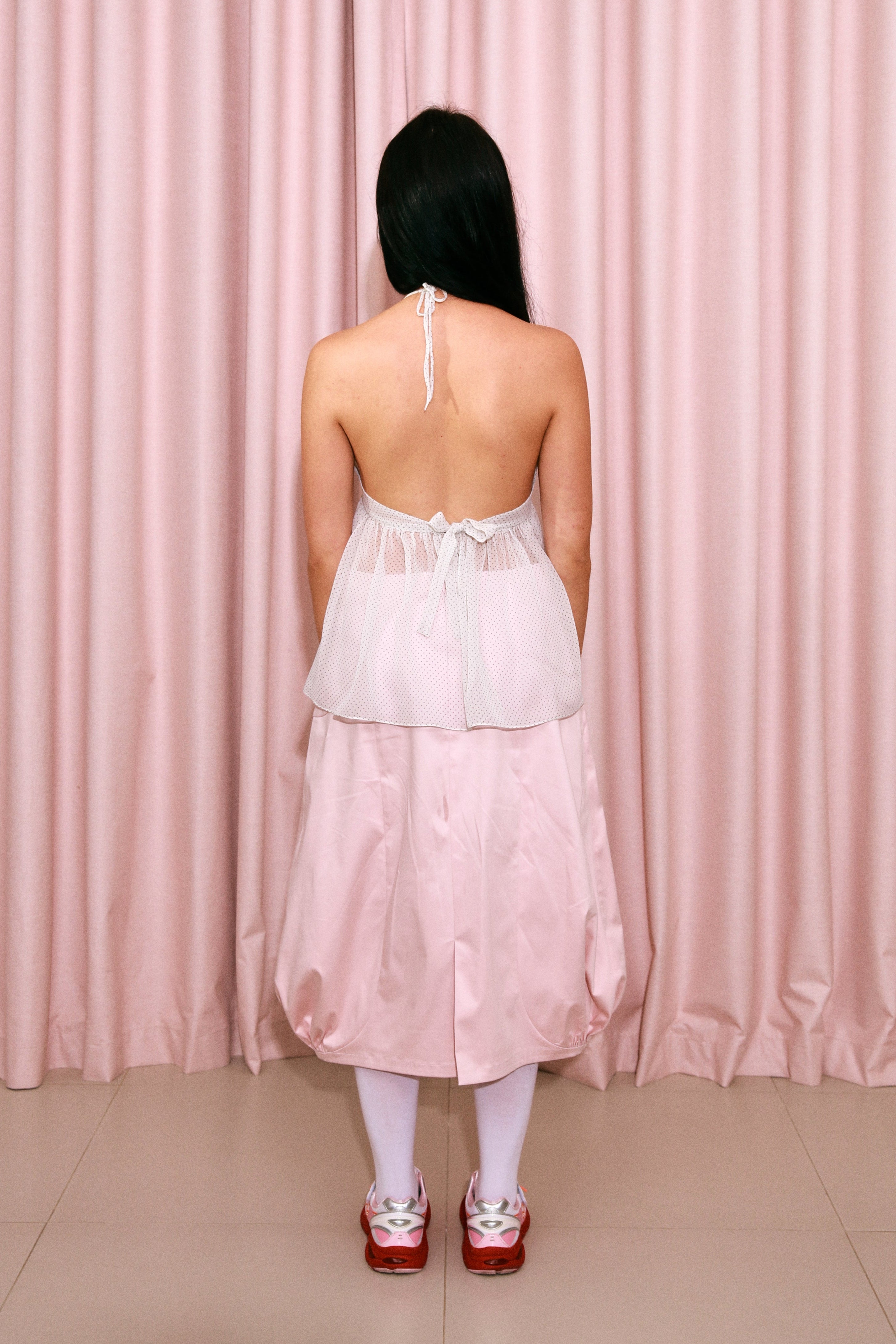 Plunge Butterfly Top White