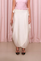 Cocoon Skirt White