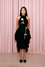 Cocoon Dress Black