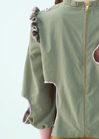 Bubble Glands Cut-Out Blouse