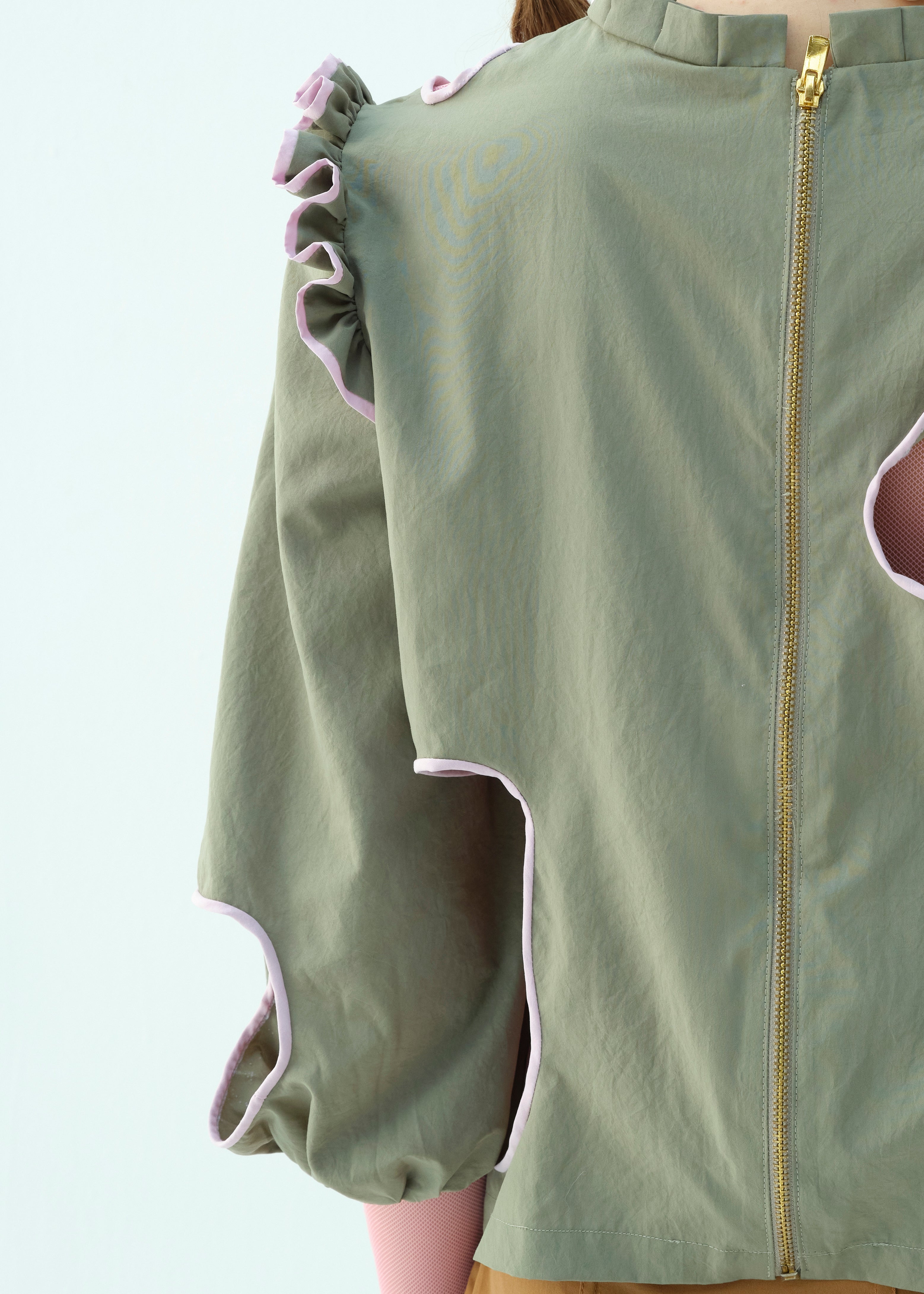 Bubble Glands Cut-Out Blouse