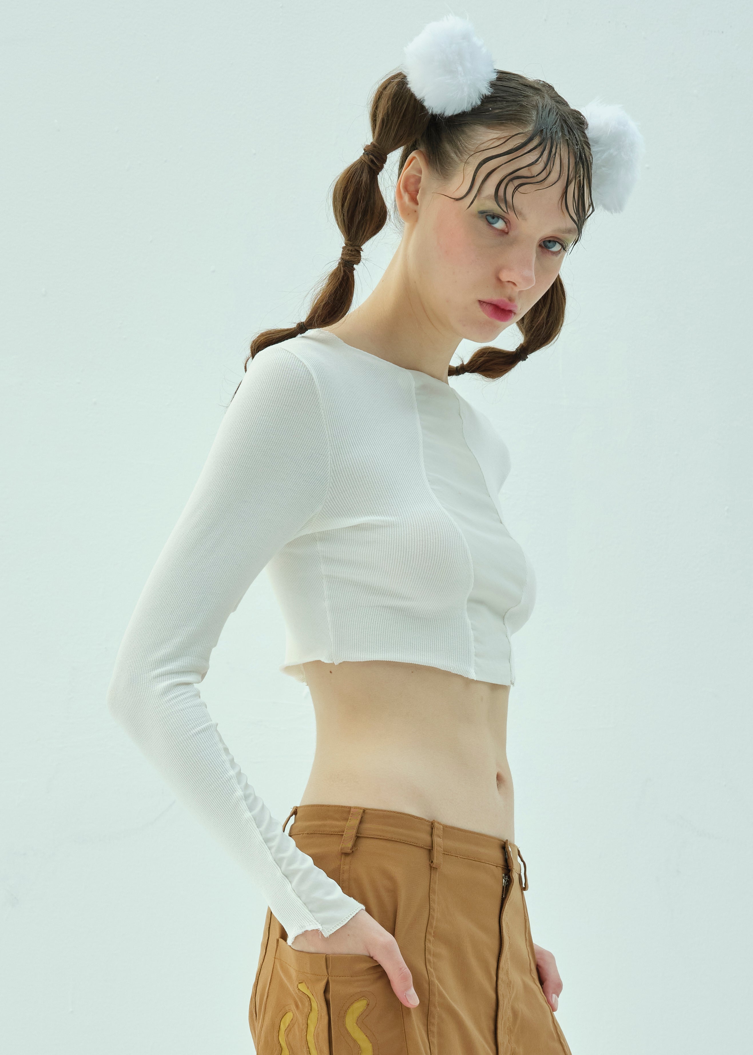 Beluga Whale Crop Top